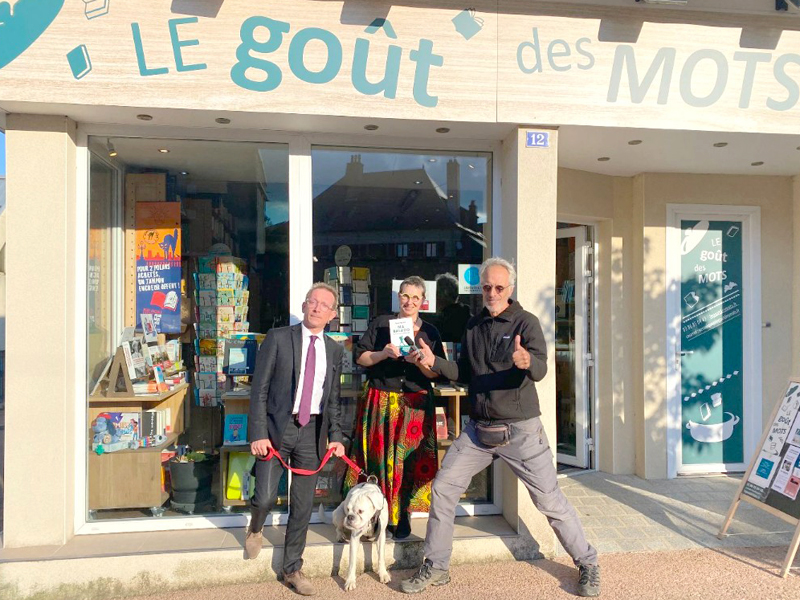 Dédicace d’Hervé Pauchon à la librairie Le Goût des mots à Château-Chinon