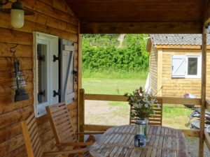 Chalets du Morvan coin terrasse