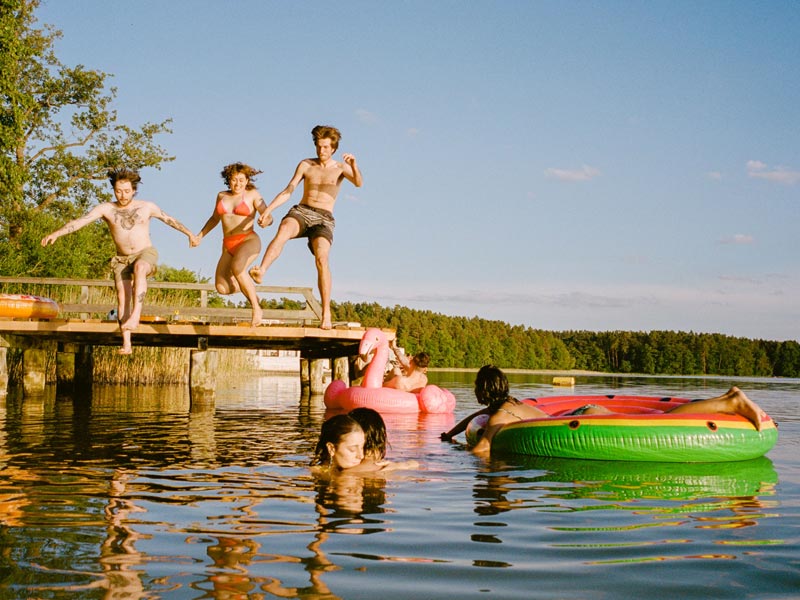 Baignade dans le Morvan