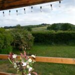 Vue sur le paysage depuis la terrasse