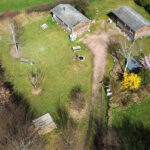 Vue du ciel chalets du Morvan